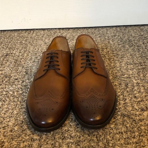 BRAND NEW Suit Supply Cognac Leather Derby Brogues main image 11